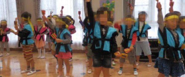 10月誕生会に『四郷こども園』の園児さんたちが来苑されました！