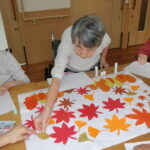 【ユニット型】秋の壁画作り